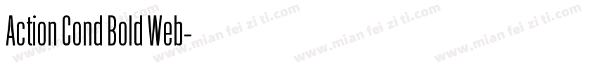 Action Cond Bold Web字体转换